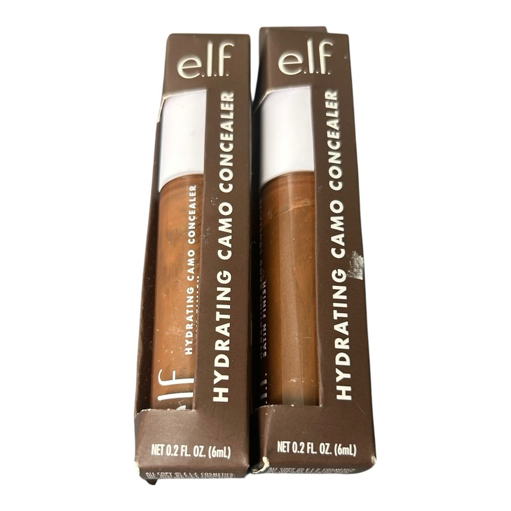 2X Elf‎ E.l.f Camo Hydrating Concealer Rich Ebony  Contour Highlights Makeup